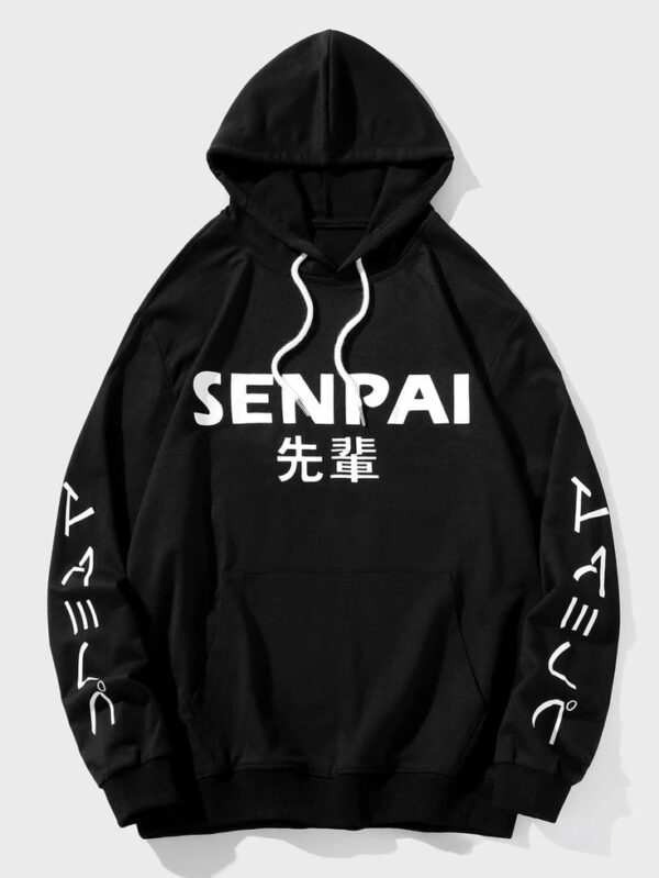 SENPAI JAPANESE INSCRIPTION HOODIE