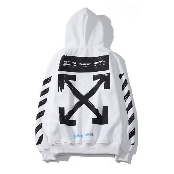 WHITE OFF-WHITE HOODIE