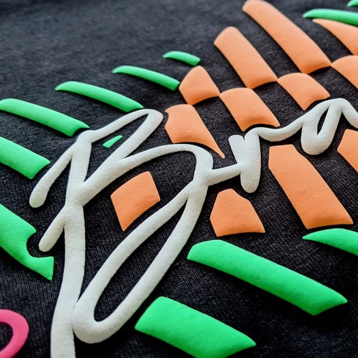 Puff textured print